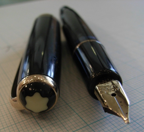 モンブラン　254 グレー　万年筆　50年代 モンブラン 万年筆 254 ブラック クーゲルニブ付 MONTBLANC 254